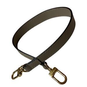 Louis Vuitton Beige/ Dune Short Bag Strap W/ Gold Clasp 21 Inch